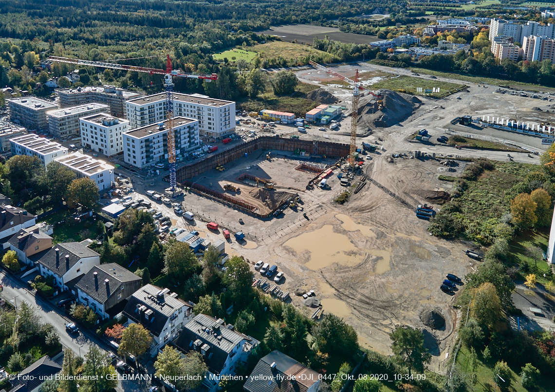 08.10.2020 - Baustelle Alexisquartier und Umgebung in Neuperlach 08.10.2020 - Baustelle Alexisquartier und Umgebung in Neuperlach